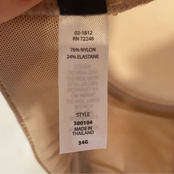 Lovely 34G longline nude strapless bustier with straps attached. - Picture 3 of 4